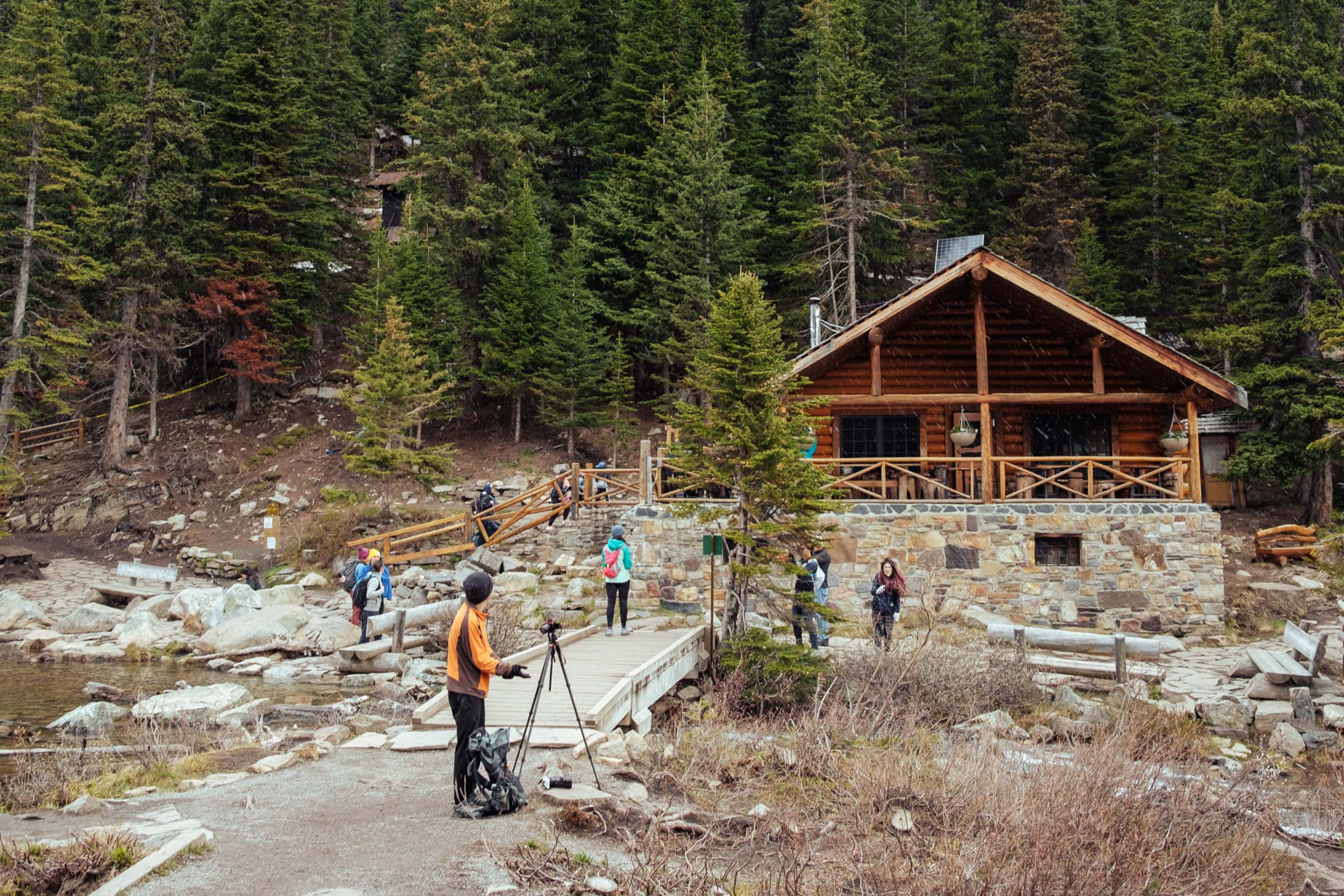 The Lake Agnes Tea House.