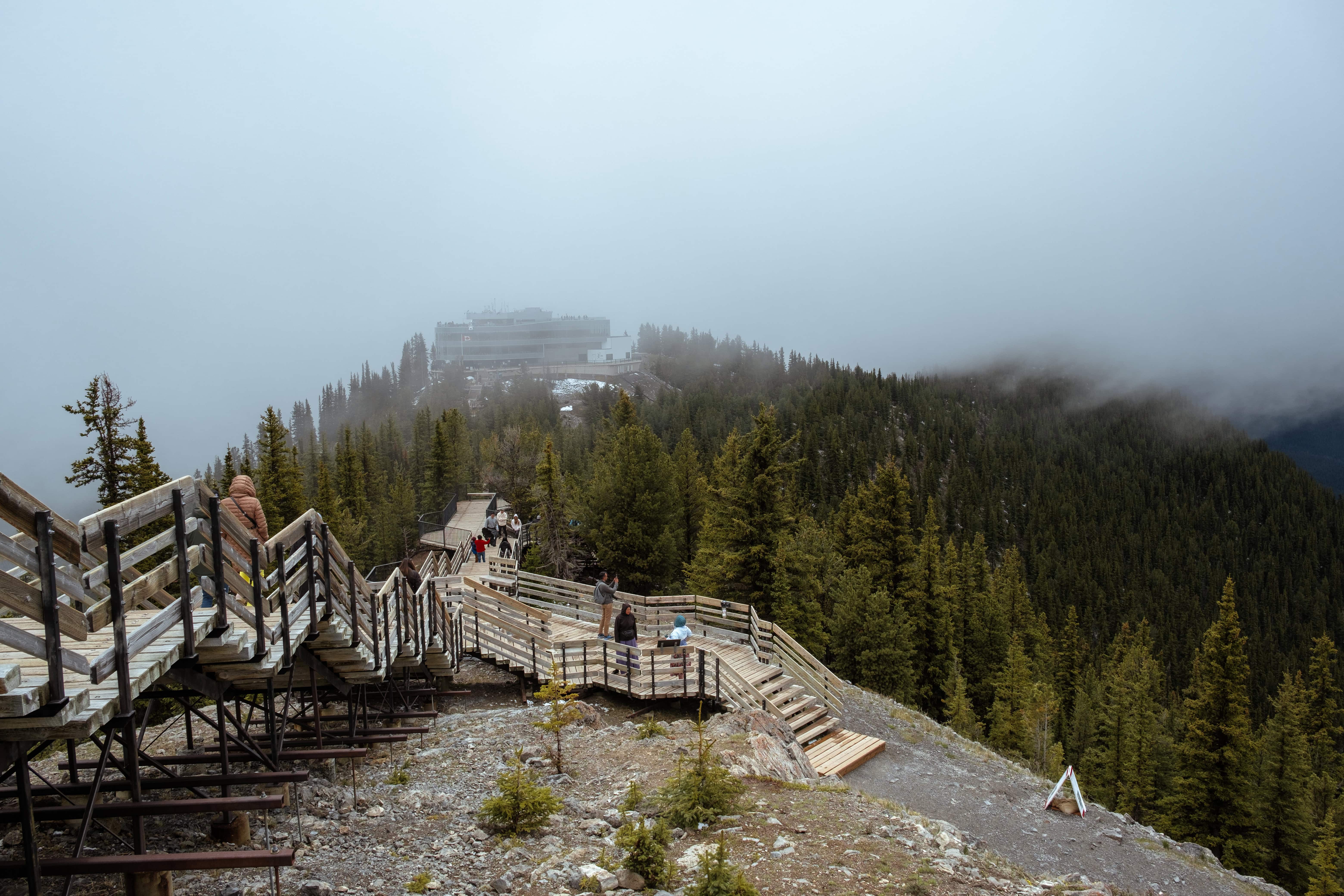 The Boardwalk path on Sulphur Mountain.