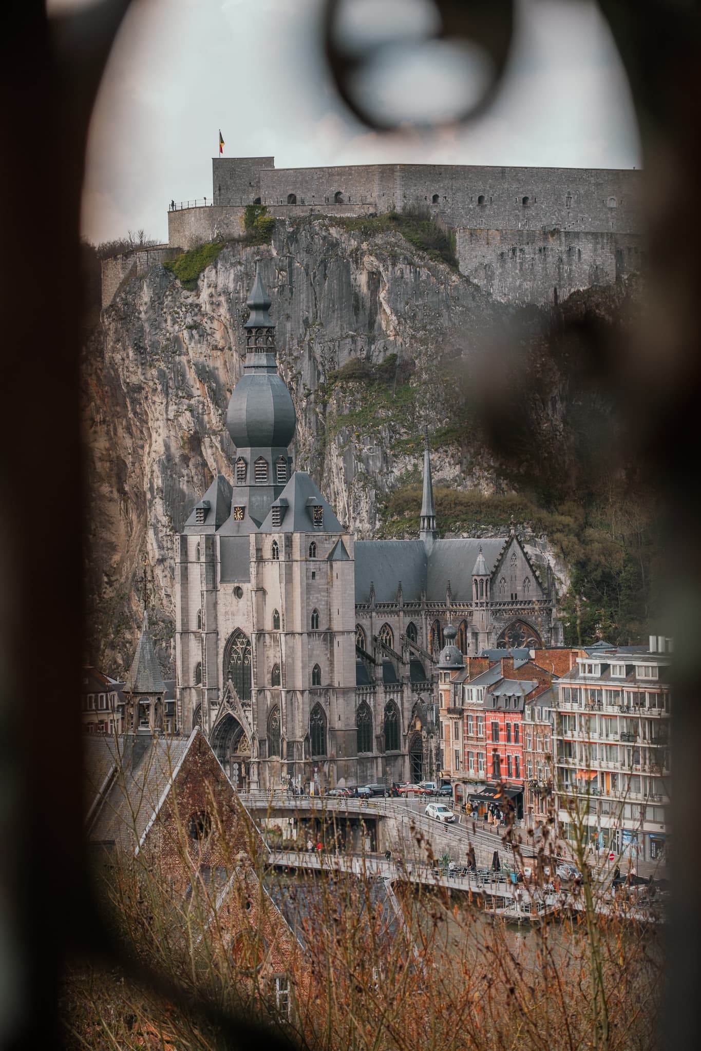The view of Dinant from Maison Leffe.