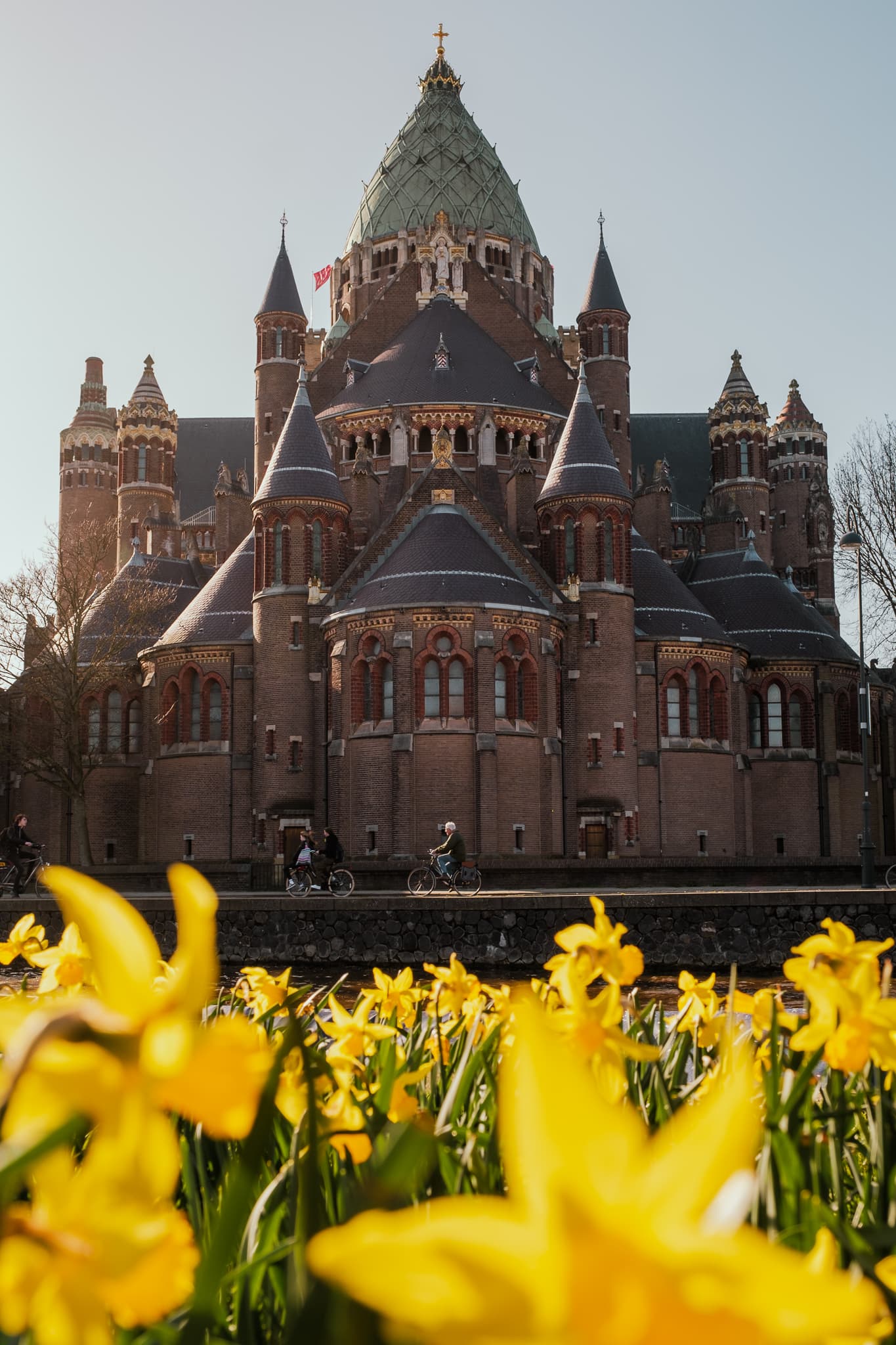 The exterior of St. Bavo's Cathedral.