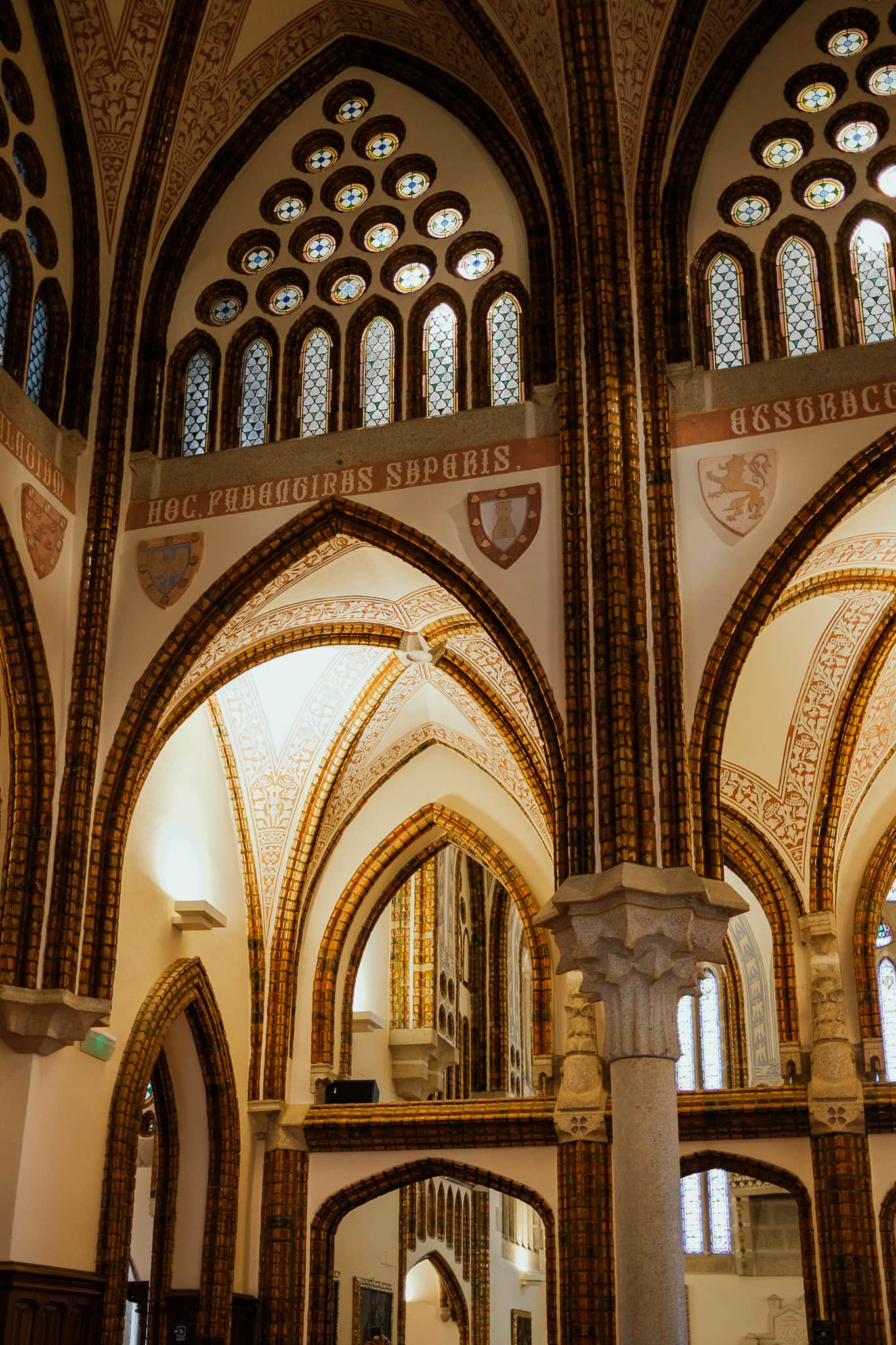 The interior of Gaudi's Palace.