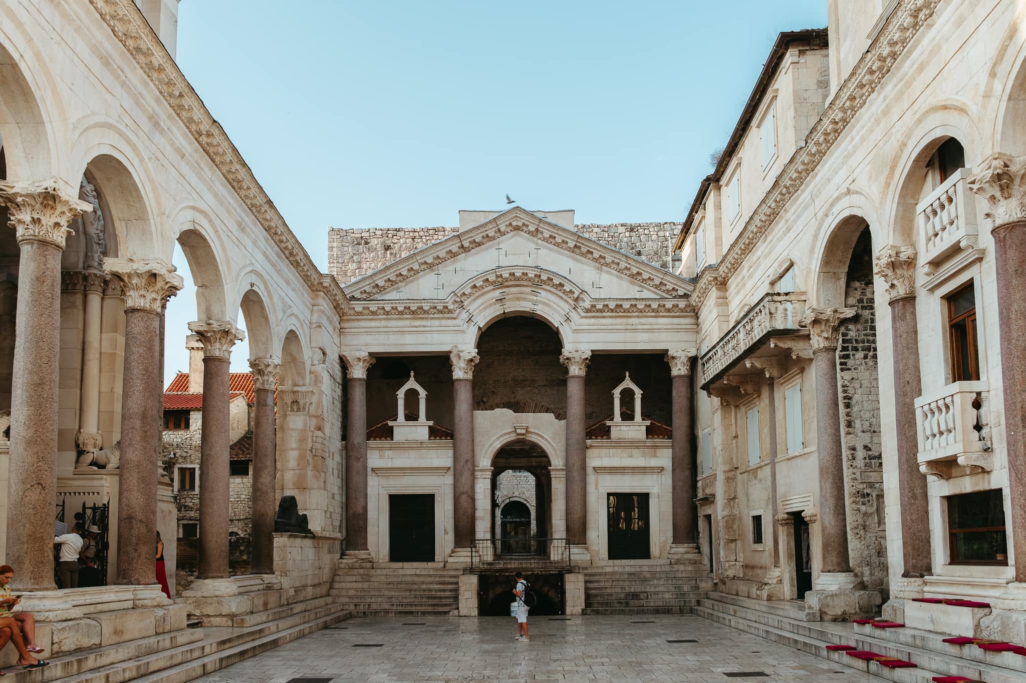 A courtyard in Diocletian's Palace, Split.