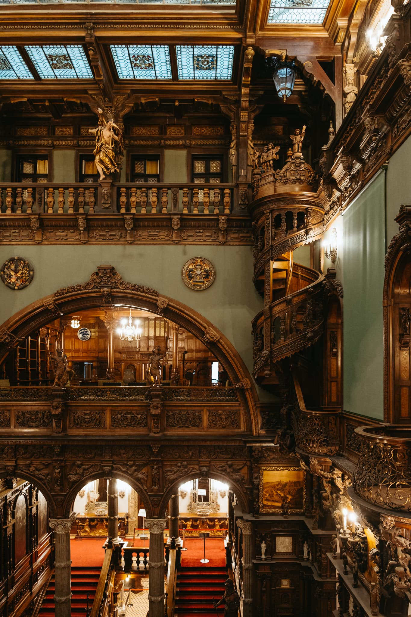 The interior of Peles Castle.