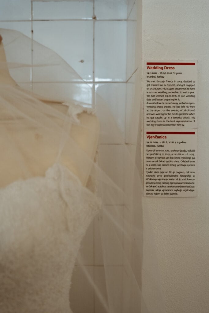 One of the exhibits in Zagreb's Museum of Broken Relationships.