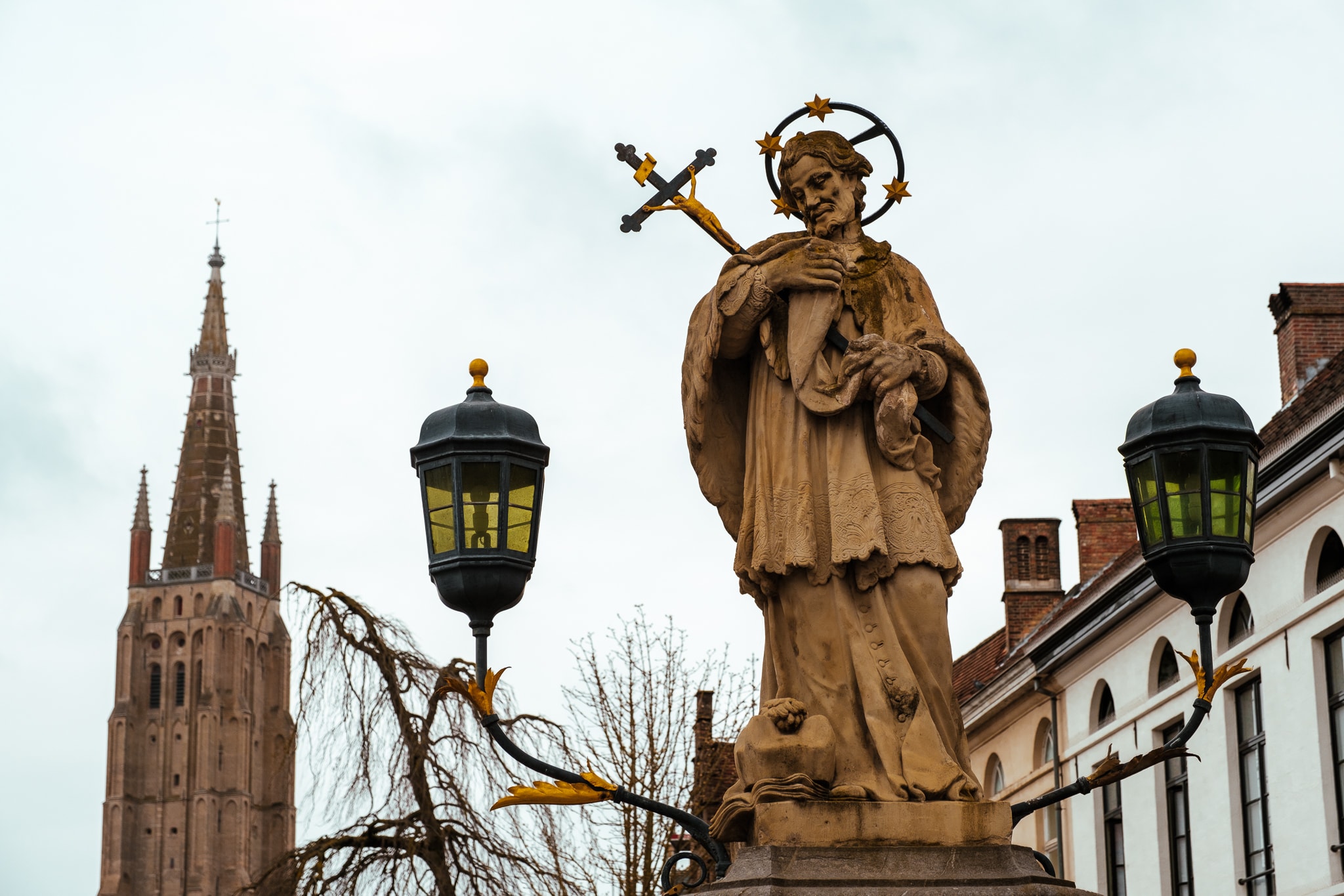 A statute of Jesus Christ in Bruges.