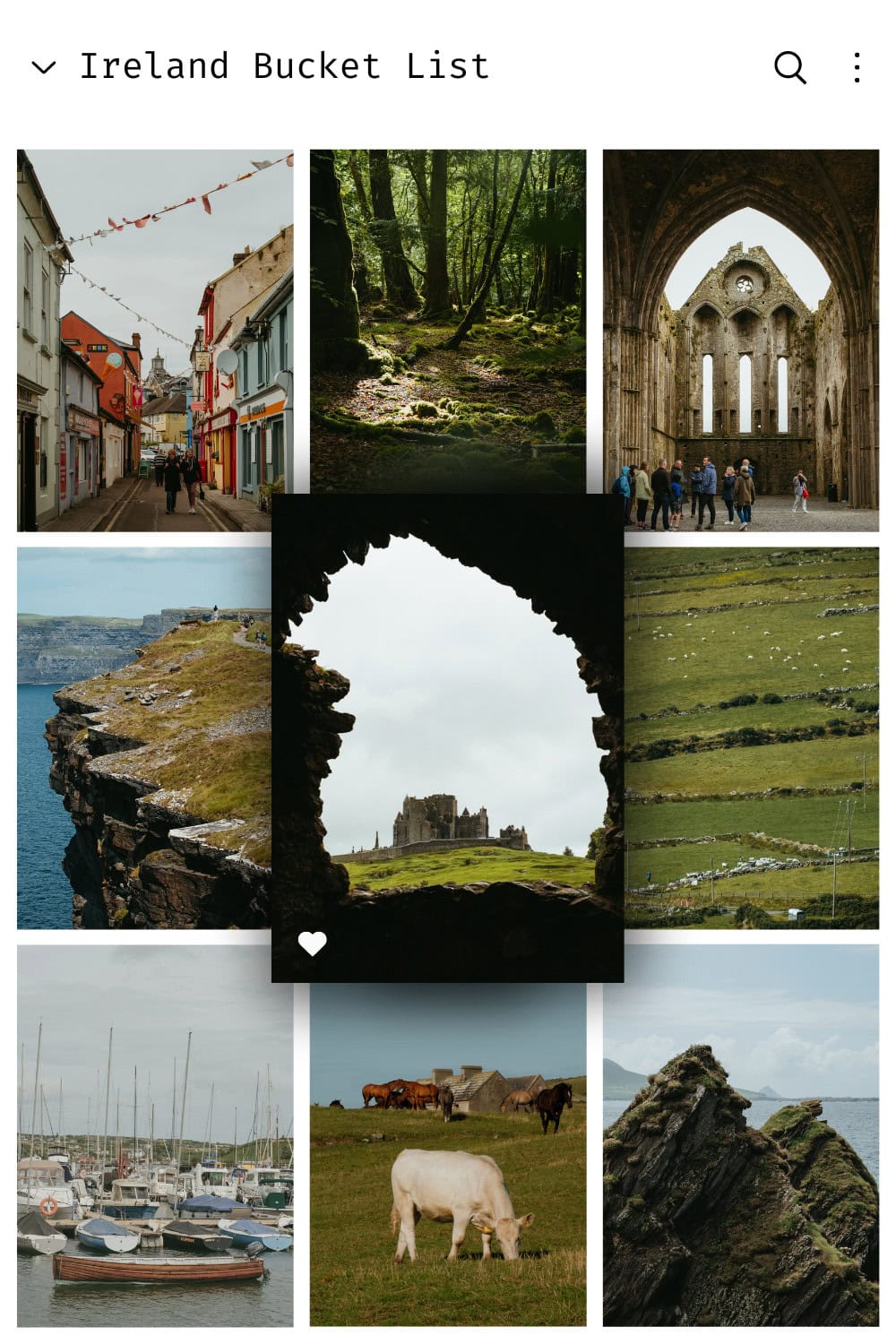 From walking the Cliffs of Moher to exploring brightly colored towns to experiencing atmospheric ruins and more, here are 10 things to add to your Ireland bucket list.