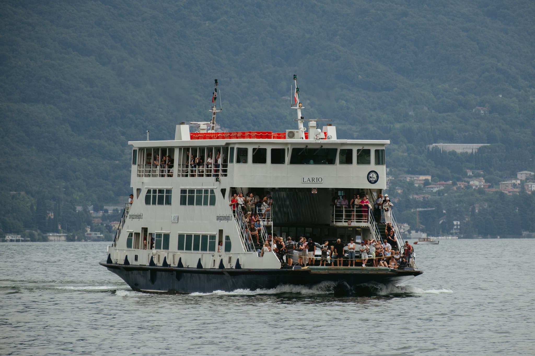 A ferry on Lake Como.