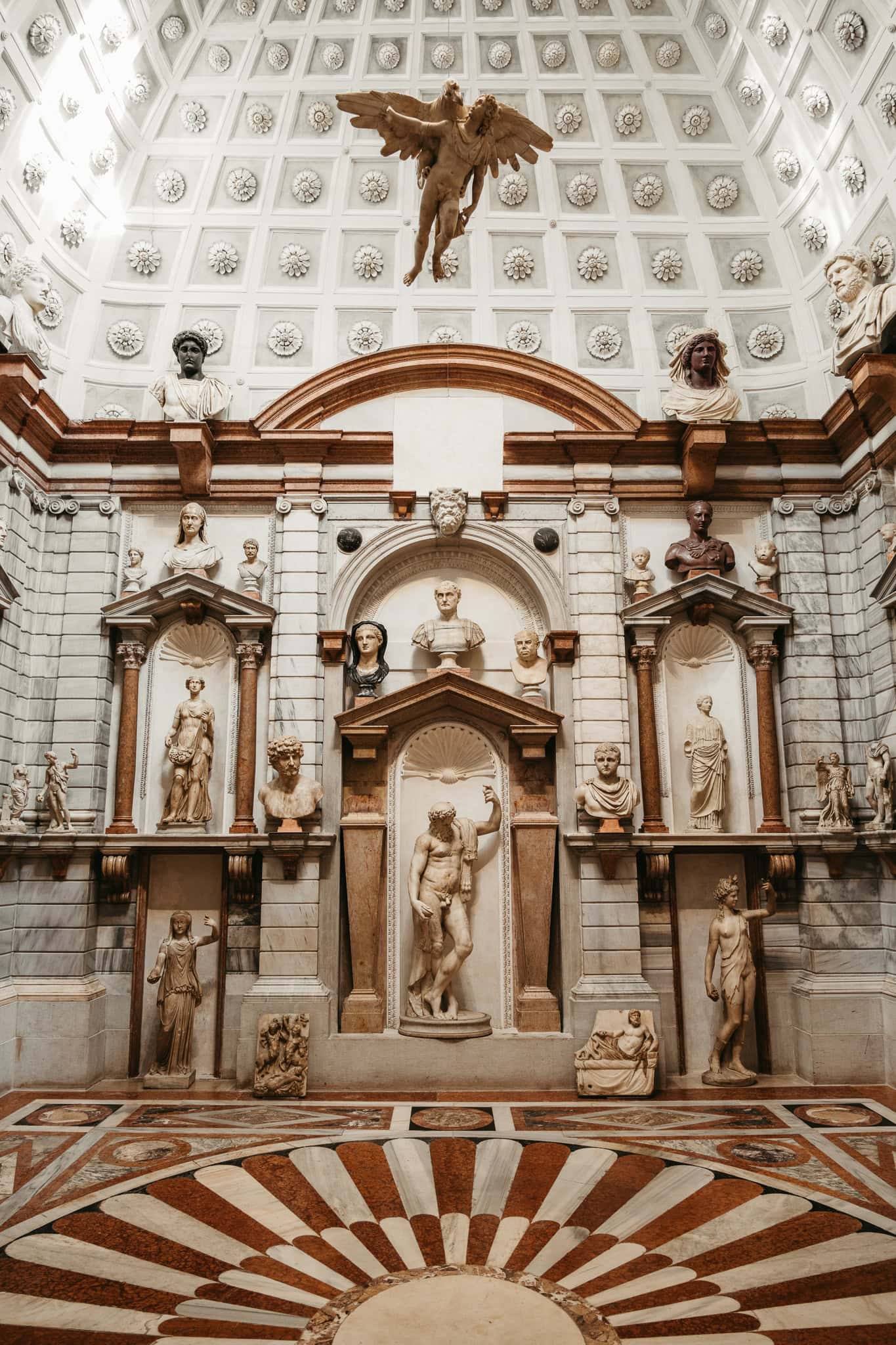 A room full of statues.