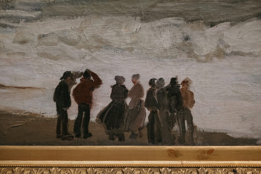 A painting of people.